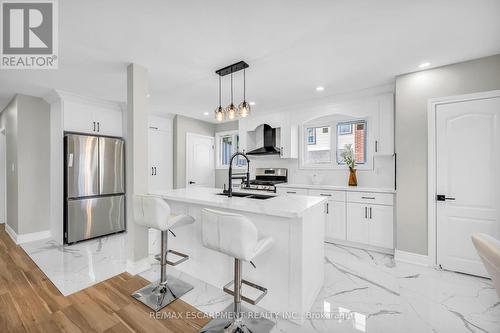 66 Howe Avenue, Hamilton, ON - Indoor Photo Showing Kitchen With Double Sink