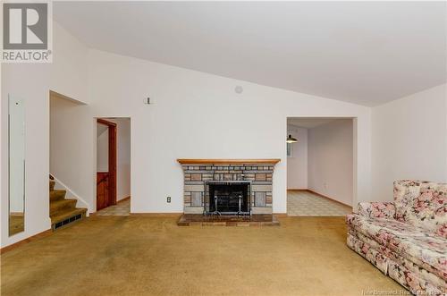 201 Bessborough Avenue, Moncton, NB - Indoor Photo Showing Living Room With Fireplace