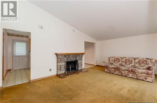 201 Bessborough Avenue, Moncton, NB - Indoor Photo Showing Living Room With Fireplace