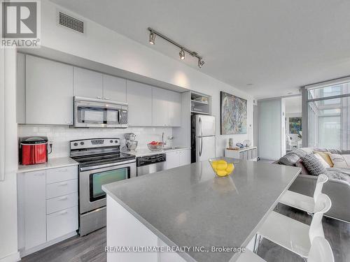 1514 - 103 The Queensway, Toronto, ON - Indoor Photo Showing Kitchen With Stainless Steel Kitchen