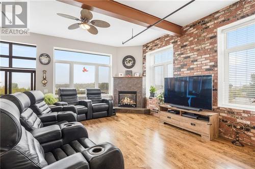 225 Main Street W Unit#404, Hawkesbury, ON - Indoor Photo Showing Living Room With Fireplace