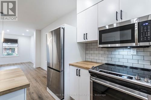 Upper - 286 Cumberland Avenue, Hamilton, ON - Indoor Photo Showing Kitchen With Stainless Steel Kitchen