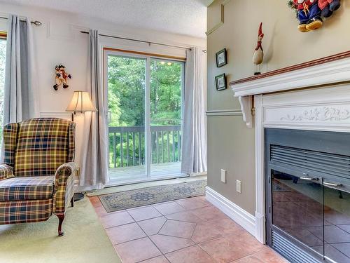 Living room - 242  - 246 Ch. Boulanger, Sutton, QC - Indoor Photo Showing Other Room With Fireplace