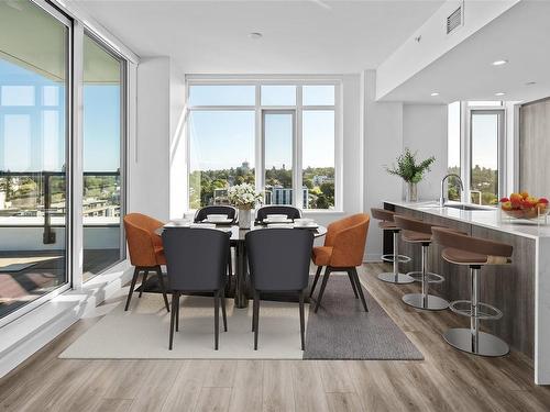 Ph2-1100 Yates St, Victoria, BC - Indoor Photo Showing Dining Room