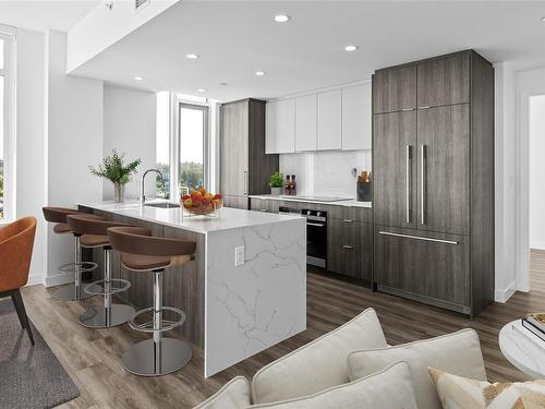 Ph2-1100 Yates St, Victoria, BC - Indoor Photo Showing Kitchen With Upgraded Kitchen