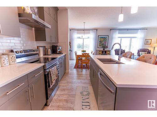 17115 46 St Nw, Edmonton, AB - Indoor Photo Showing Kitchen With Double Sink