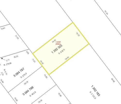 Plan (croquis) - Rg Du Haut-St-François, Laval (Duvernay), QC 