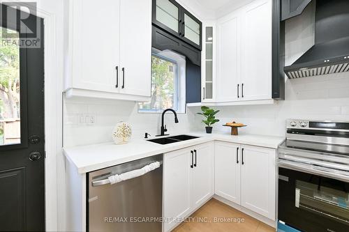 58 Gibson Avenue, Hamilton, ON - Indoor Photo Showing Kitchen With Double Sink