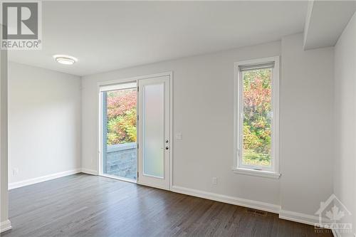 dining room and no rear neighbours backyard - 143 Boundstone Way, Kanata, ON - Indoor Photo Showing Other Room