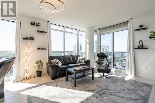 2302 - 30 Gibbs Road, Toronto, ON - Indoor Photo Showing Living Room