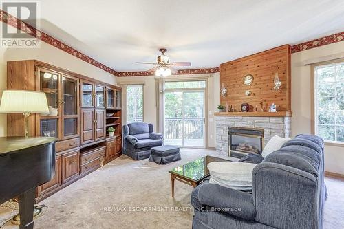 192 Silverbirch Boulevard, Hamilton, ON - Indoor Photo Showing Living Room With Fireplace