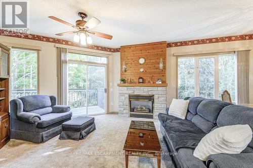 192 Silverbirch Boulevard, Hamilton, ON - Indoor Photo Showing Living Room With Fireplace