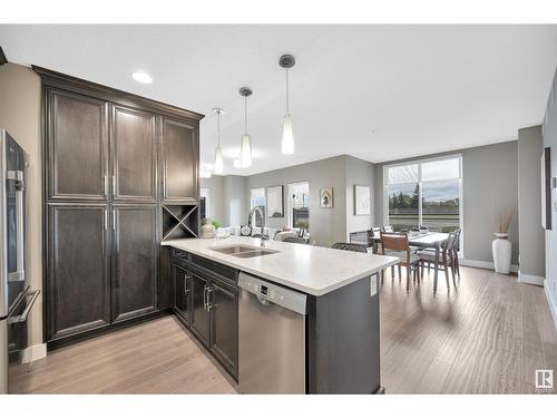 #102 11080 Ellerslie Rd Sw, Edmonton, AB - Indoor Photo Showing Kitchen With Double Sink