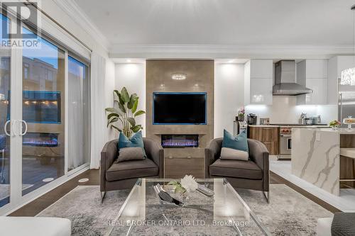 869 Clark Avenue W, Vaughan, ON - Indoor Photo Showing Living Room With Fireplace