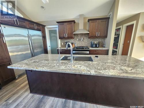 Schenher Acreage, Weyburn Rm No. 67, SK - Indoor Photo Showing Kitchen With Double Sink With Upgraded Kitchen