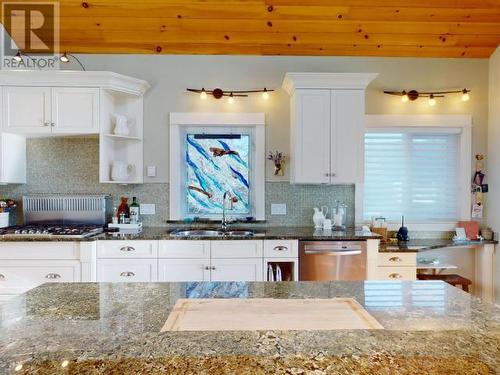 4810 Sanderson Road, Texada Island, BC - Indoor Photo Showing Kitchen With Double Sink