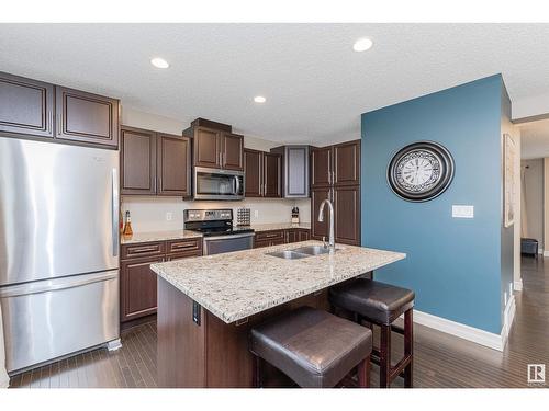 #38 5317 3 Av Sw, Edmonton, AB - Indoor Photo Showing Kitchen With Stainless Steel Kitchen With Double Sink