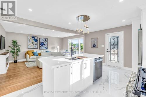 165 Bellingham Drive, Hamilton, ON - Indoor Photo Showing Kitchen With Double Sink