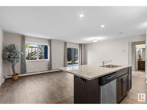 #106 7711 71 St Nw, Edmonton, AB - Indoor Photo Showing Kitchen With Double Sink