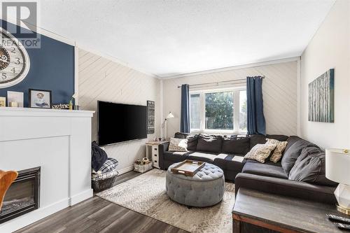 293 Mcgregor Ave, Sault Ste. Marie, ON - Indoor Photo Showing Living Room With Fireplace