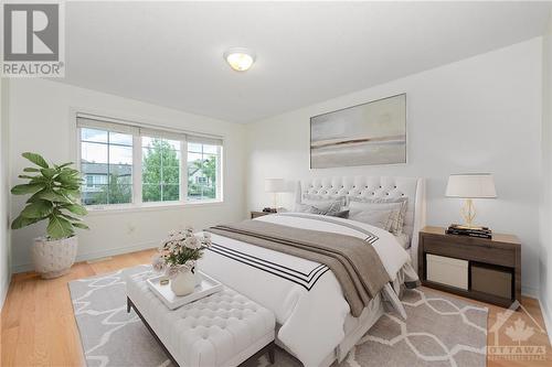 Primary bedroom; this photo has been digitally staged - 507 Cherokee Way, Stittsville, ON - Indoor Photo Showing Bedroom