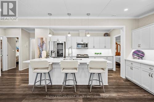 4449 Milburough Line/ 8 Poplar Street, Burlington, ON - Indoor Photo Showing Kitchen With Stainless Steel Kitchen With Upgraded Kitchen