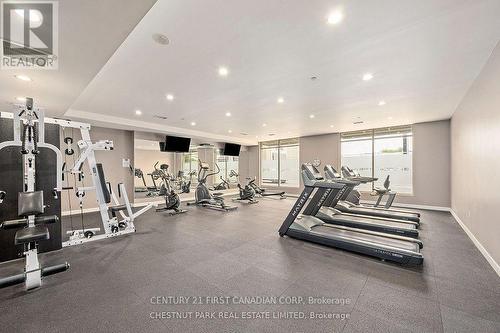 1610 - 330 Ridout Street, London, ON - Indoor Photo Showing Gym Room