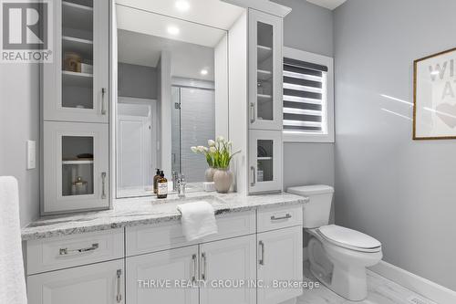 One of four ensuite bathrooms on second level - 4114 Campbell Street N, London, ON - Indoor Photo Showing Bathroom