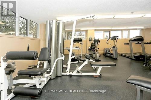 1008 - 10 Dean Park Road, Toronto, ON - Indoor Photo Showing Gym Room