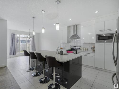 272 Fraser Wy Nw, Edmonton, AB - Indoor Photo Showing Kitchen With Upgraded Kitchen