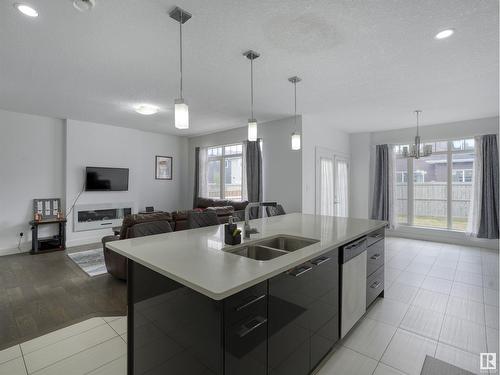 272 Fraser Wy Nw, Edmonton, AB - Indoor Photo Showing Kitchen With Double Sink