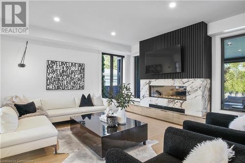 346 Snyders Road East, Baden, ON - Indoor Photo Showing Living Room With Fireplace