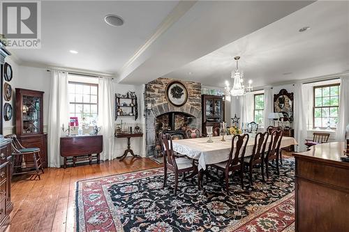 21837 Concession 6 Road, South Glengarry, ON - Indoor Photo Showing Dining Room With Fireplace