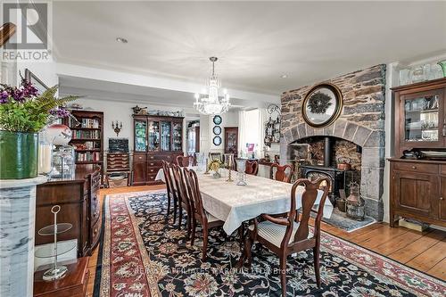 21837 Concession 6 Road, South Glengarry, ON - Indoor Photo Showing Dining Room With Fireplace