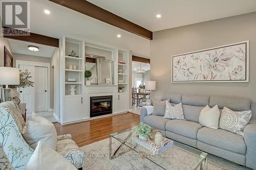 380 Duncombe Drive, Burlington, ON - Indoor Photo Showing Living Room With Fireplace