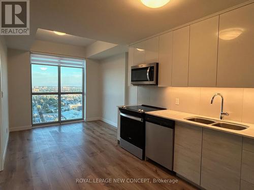 2501 - 60 Frederick Street, Kitchener, ON - Indoor Photo Showing Kitchen With Double Sink