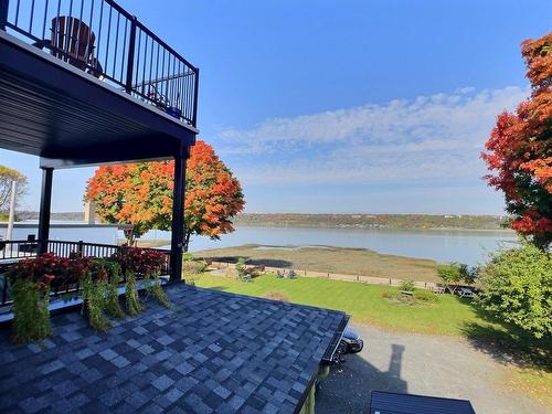 Water view - 2221  - 2223 Ch. Du Fleuve, Lévis (Les Chutes-De-La-Chaudière-Est), QC - Outdoor With Body Of Water With Deck Patio Veranda With View