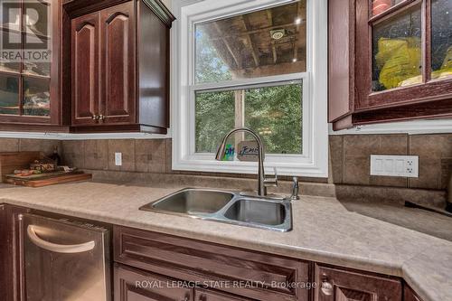 7 Robinson Street S, Grimsby, ON - Indoor Photo Showing Kitchen With Double Sink