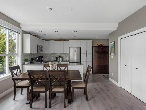 205-1460 Pandora Ave, Victoria, BC - Indoor Photo Showing Dining Room