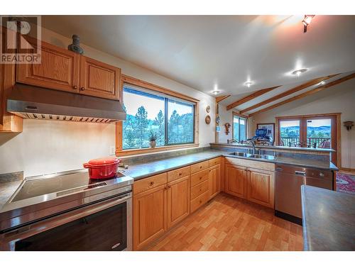 9109 Mackie Drive, Coldstream, BC - Indoor Photo Showing Kitchen With Double Sink