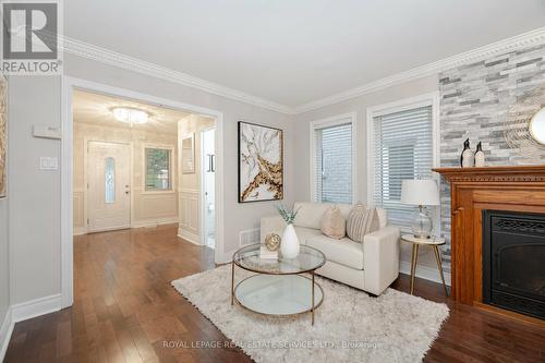 2450 Nichols Drive S, Oakville, ON - Indoor Photo Showing Living Room With Fireplace