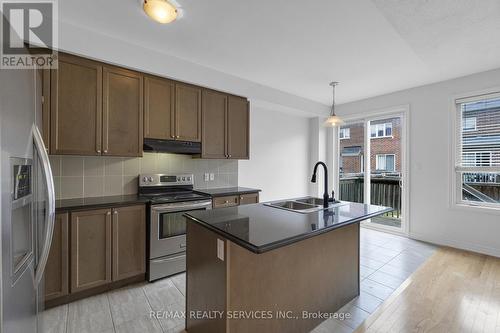 19 Sky Harbour Drive, Brampton, ON - Indoor Photo Showing Kitchen With Double Sink