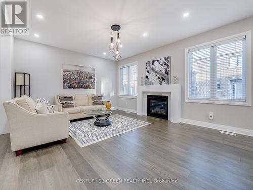 1586 Severn Drive, Milton, ON - Indoor Photo Showing Living Room With Fireplace