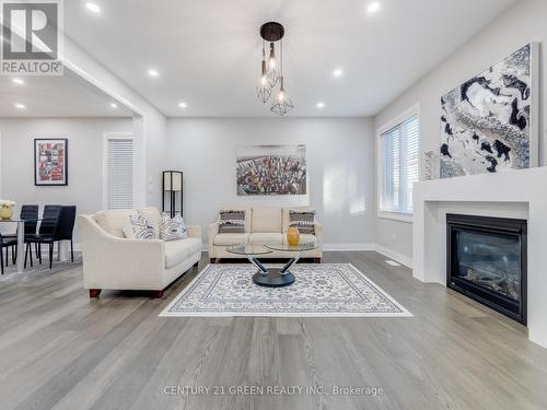 1586 Severn Drive, Milton, ON - Indoor Photo Showing Living Room With Fireplace