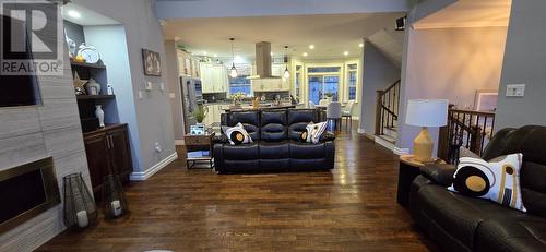 68 Dober'S Road, Little Bay, NL - Indoor Photo Showing Living Room With Fireplace