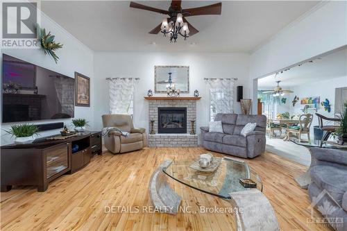 2573 Mitchell Street, Ottawa, ON - Indoor Photo Showing Living Room With Fireplace