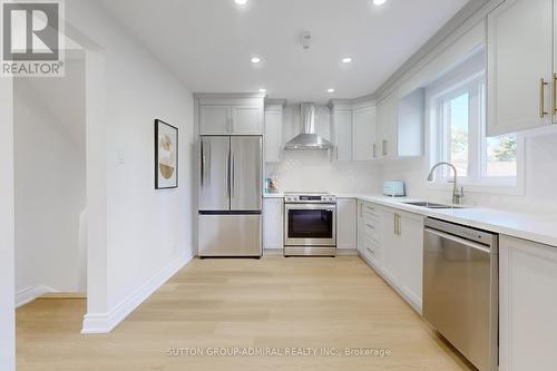 24 Cartwright Avenue, Toronto, ON - Indoor Photo Showing Kitchen With Double Sink With Upgraded Kitchen