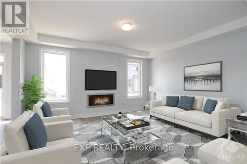 202 Douglas Hardie Street, Leeds And Grenville, ON - Indoor Photo Showing Living Room With Fireplace