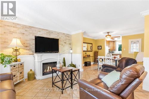 627 Spence Avenue, Hawkesbury, ON - Indoor Photo Showing Living Room With Fireplace