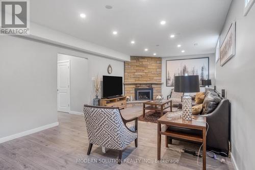 605 Curzon Avenue, Mississauga, ON - Indoor Photo Showing Other Room With Fireplace